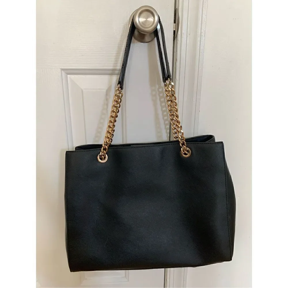 Michael Kors black handbag tote - Picture 2 of 8